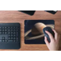 Planeten - Saturnus - Ruimte muismat rubber klein -toetsenbord
