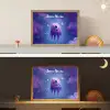 Monster - Ruimte - Sterren - Paars Light Box met batterij (Wandlamp kind) middel -sfeer3_kind