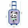 Kawai - Ballet - Panda Kinderkoffer - Blauw klein -productfoto_formaten