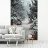 Bos - Winter - Bomen - Natuur - Pad - Sneeuw fotobehang vinyl groot -woonkamer
