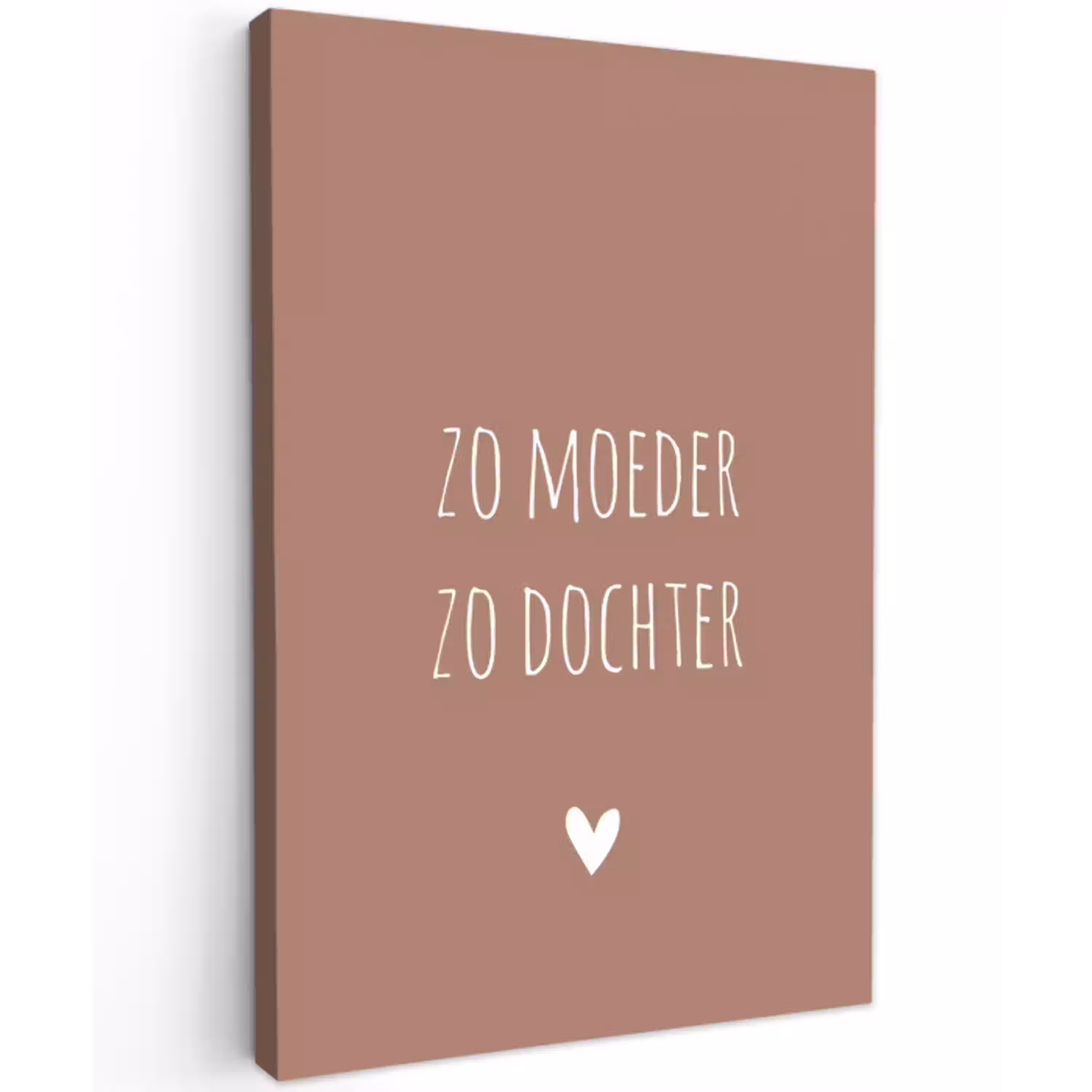 Zo moeder zo dochter - Dochter - Mama - Spreuken - Quotes Tuinposter op houten frame 2 cm dik klein -3d
