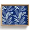 Blad - Palm - Blauw Dienblad Rechthoek middel 911 -z3d_shopping
