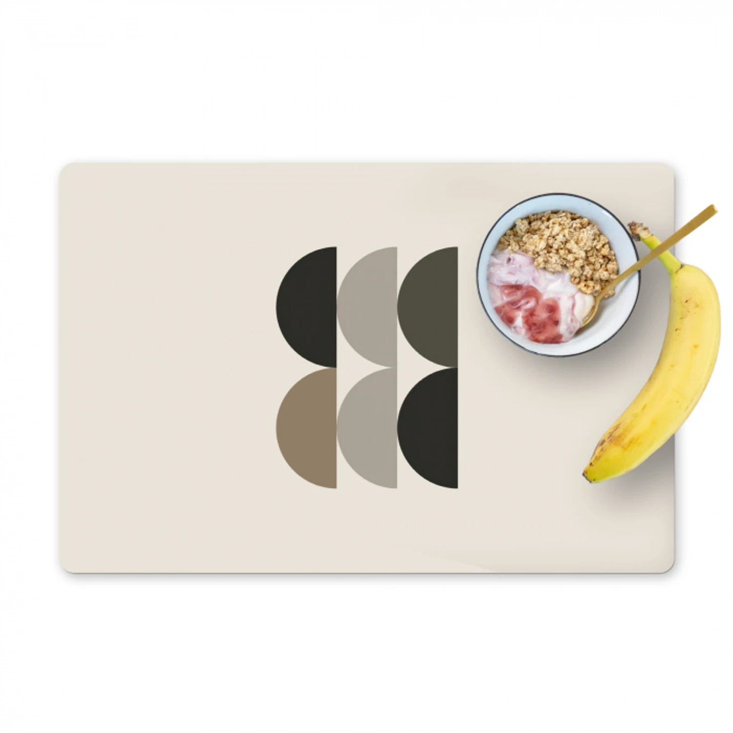 Halve cirkels - Aardetinten - Grafisch Placemat vinyl groot -zzzproduct_Kitchenyeah-website
