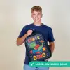 Dino - Raket - Kleurrijk Rugzak - Zwart middel -sfeer7_FR