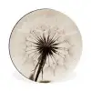 Paardenbloem - Minimalistisch - Wit Wandcirkel aluminium klein -3d
