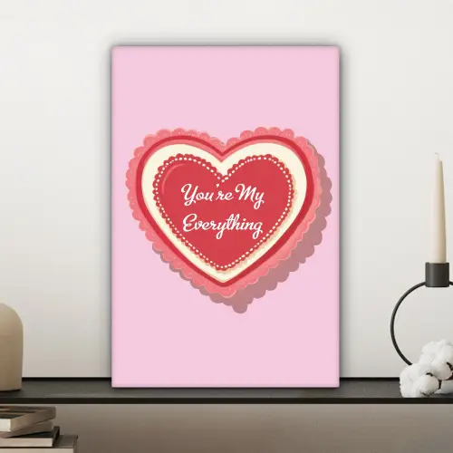 Liefde - Hart - Valentijn canvas 2cm klein -sfeer6