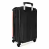 Medische symbolen op roze achtergrond NBS - Handbagage koffer - Kinderen Unisex middel -achterkant