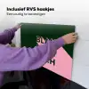 Donkergroen - Tekst - Schaduw - Grafisch Inductie beschemer met haakjes klein -ky-ophangen-nl