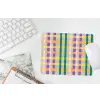 Ruit - Patroon - Kleurrijk muismat rubber klein 262 -witbureau