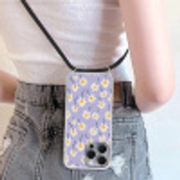 Modern - Madelief - Paars Hoesje iPhone 16 Pro Max met koord klein 804 -sfeer5
