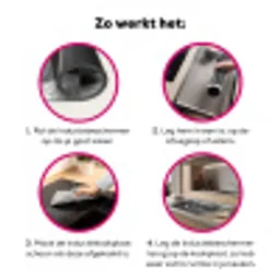 Wasbeer - Cute - Pasta - Tafelkleed - Zwart - Wit Inductie beschermer vinyl 3mm klein -wsfeer9_website