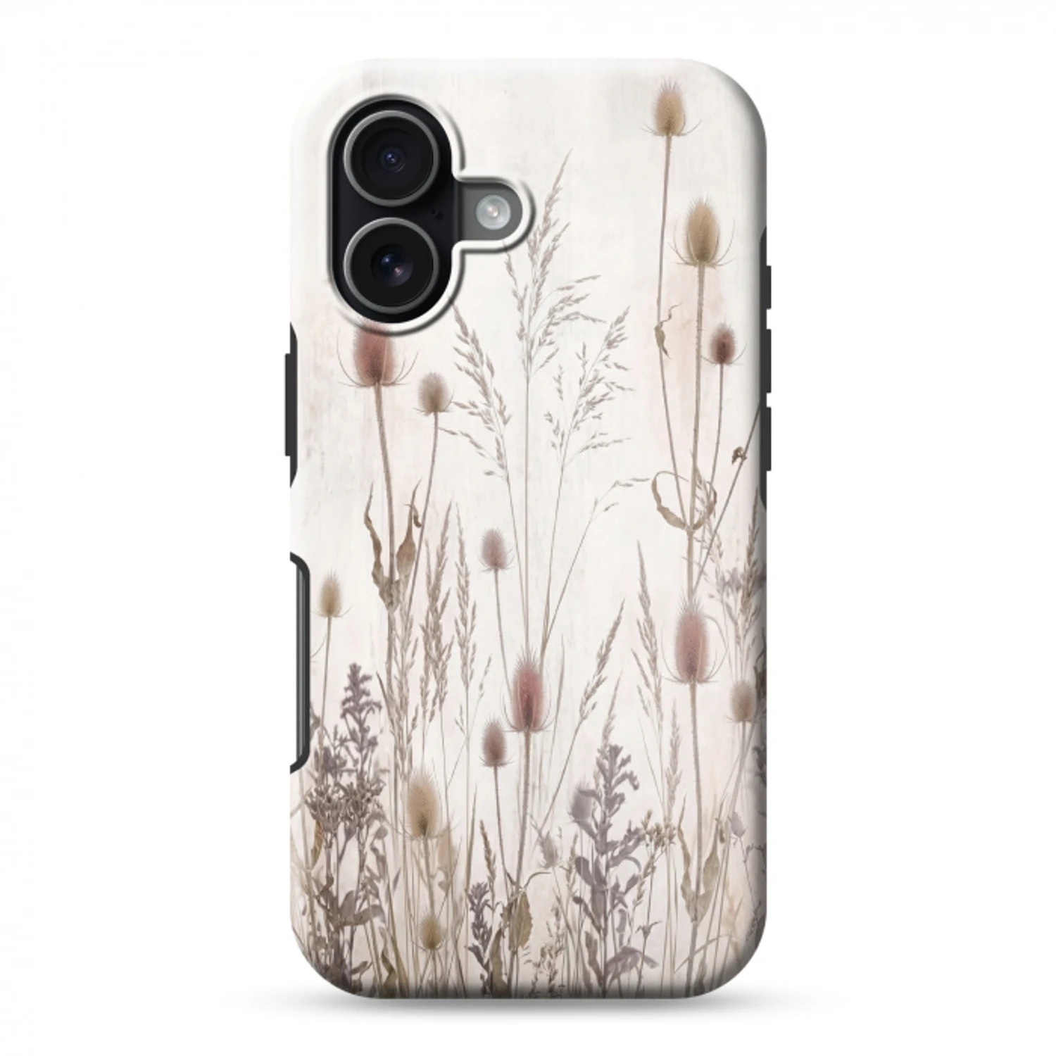 Weidebloemen - Design - Sepia Toughcase MagSafe Apple iPhone 17 klein -3d
