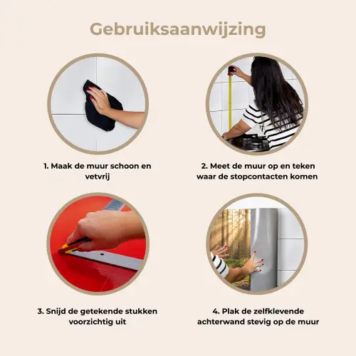 Bos - Zonlicht - Gras keuken achterwand 2 middel -gebruiksaanwijzing_NL