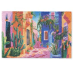 Geel - Blauw - Oranje - Huis Deurmat klein -zkaufland3d