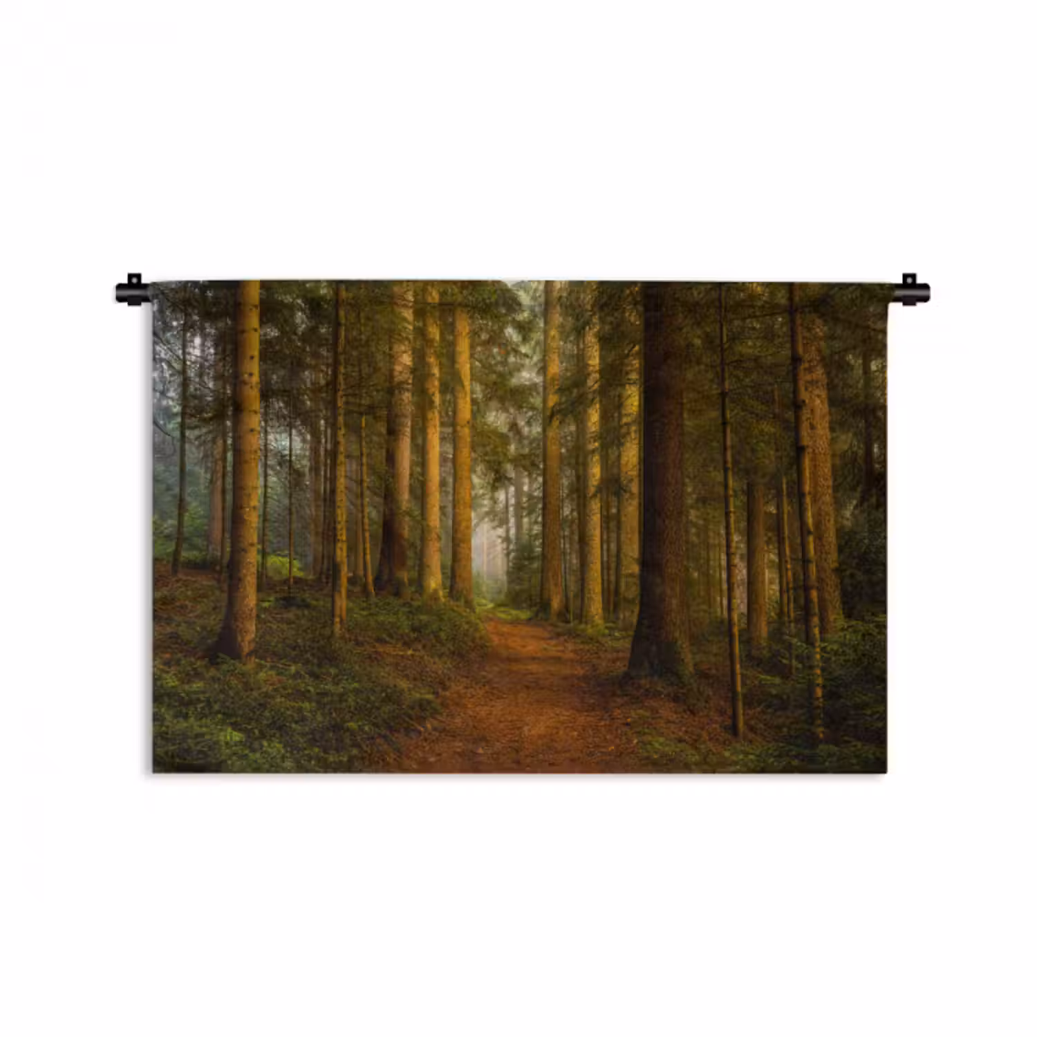 Wandteppich - Wald - Natur - Bäume - Landschaft - Laub