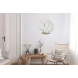Minimalistisch - Kraanvogels - Blauw Wandcirkel aluminium klein -woonkamer