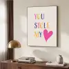 Hart - Valentijn - Tekst Textielframe zwart klein -sfeer3