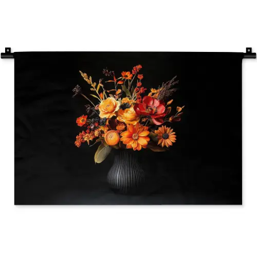 Herfst - Boeket - Oranje Wandkleed katoen klein -zz3d