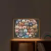 Teddybeer - Knuffel - Dieren - Meisjes - Jongens Light Box met batterij (Wandlamp kind) middel -sfeer1_kind