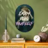 Vrouw - Roos - Quote Wandcirkel Ovaal Forex klein -sfeer2