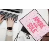 Amore vita sole - Roze - Hartjes laptophoes neopreen klein -bureau
