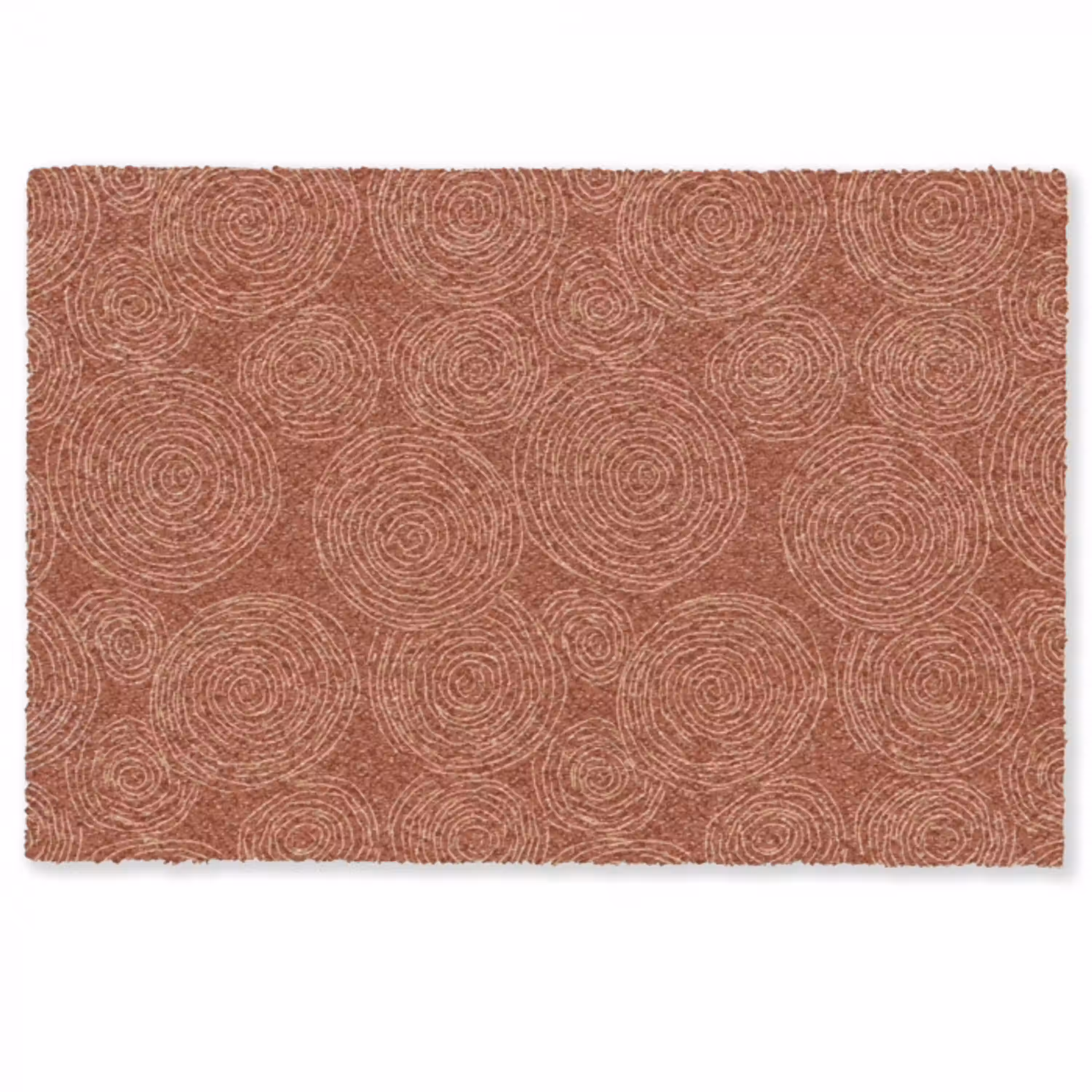 Cirkels - Abstract - Artistiek - Terracotta Deurmat klein 898 -zkaufland3d