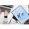 Vlinders - Sierlijk - Blauw laptophoes neopreen klein -bureau