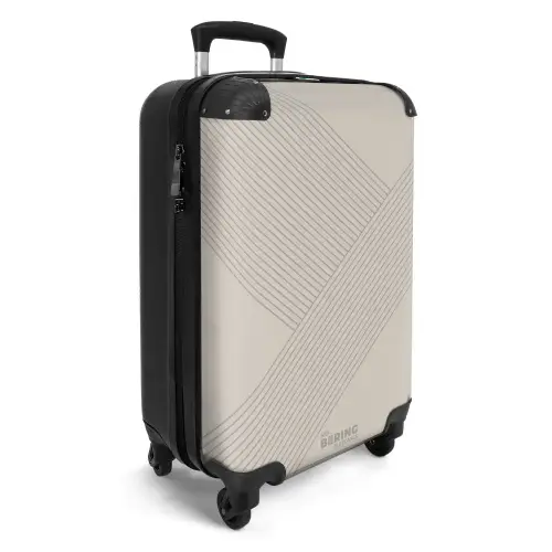 Minimal - Kruisende lijnen op NBS - Handbagage koffer - Unisex middel -productfoto_3d