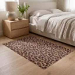 Schildpad - Patroon - Bruin Vloerkleed Rechthoek klein 1091 -atmosphere_sfeer3_global