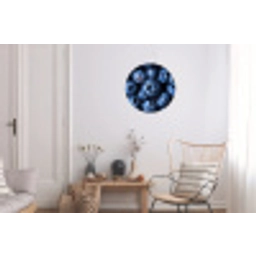 Bessen - Blauw - Fruit Wandcirkel aluminium klein -woonkamer