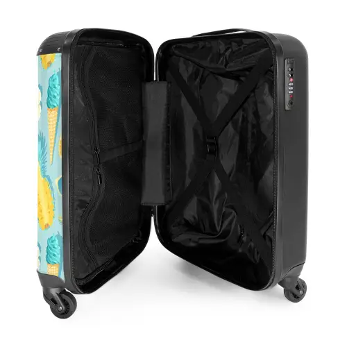 Ibiza icecream NBS - Handbagage koffer - Kinderen Unisex middel -binnenkant