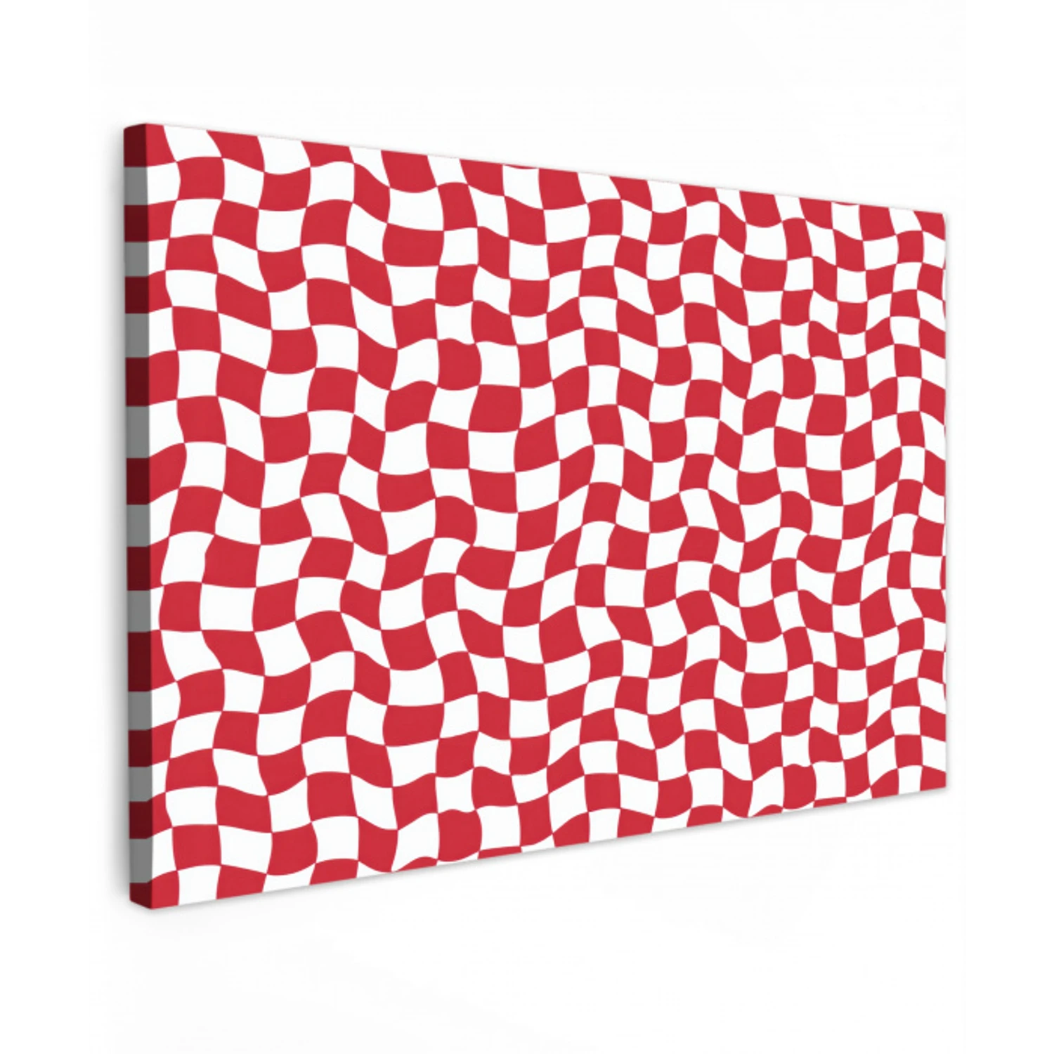 Golvend - Patroon - Rood canvas 2cm klein 34 -z3d