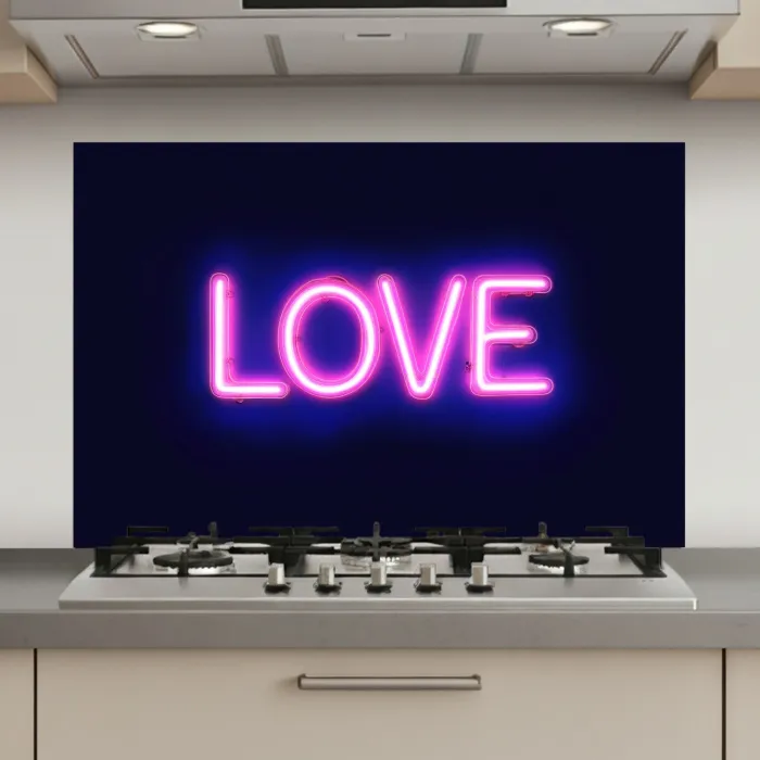 Neon - Love - Valentijn keuken achterwand spatscherm klein -3d_website