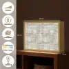 Linnen - Patroon - Groen Light Box met batterij (Wandlamp) middel 907 -USP_websiteoverzichtNL