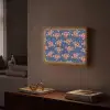 Disco - Blauw - Patroon Light Box met batterij (Wandlamp) middel 907 -sfeer1