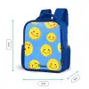 Vrolijke smileyregen Kinderrugzak - Blauw middel -productfoto_formaten