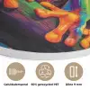 Kikker - Felgekleurd - Tak - Regenboog Akoestische PET Vilt - Rond klein -closeup_NL