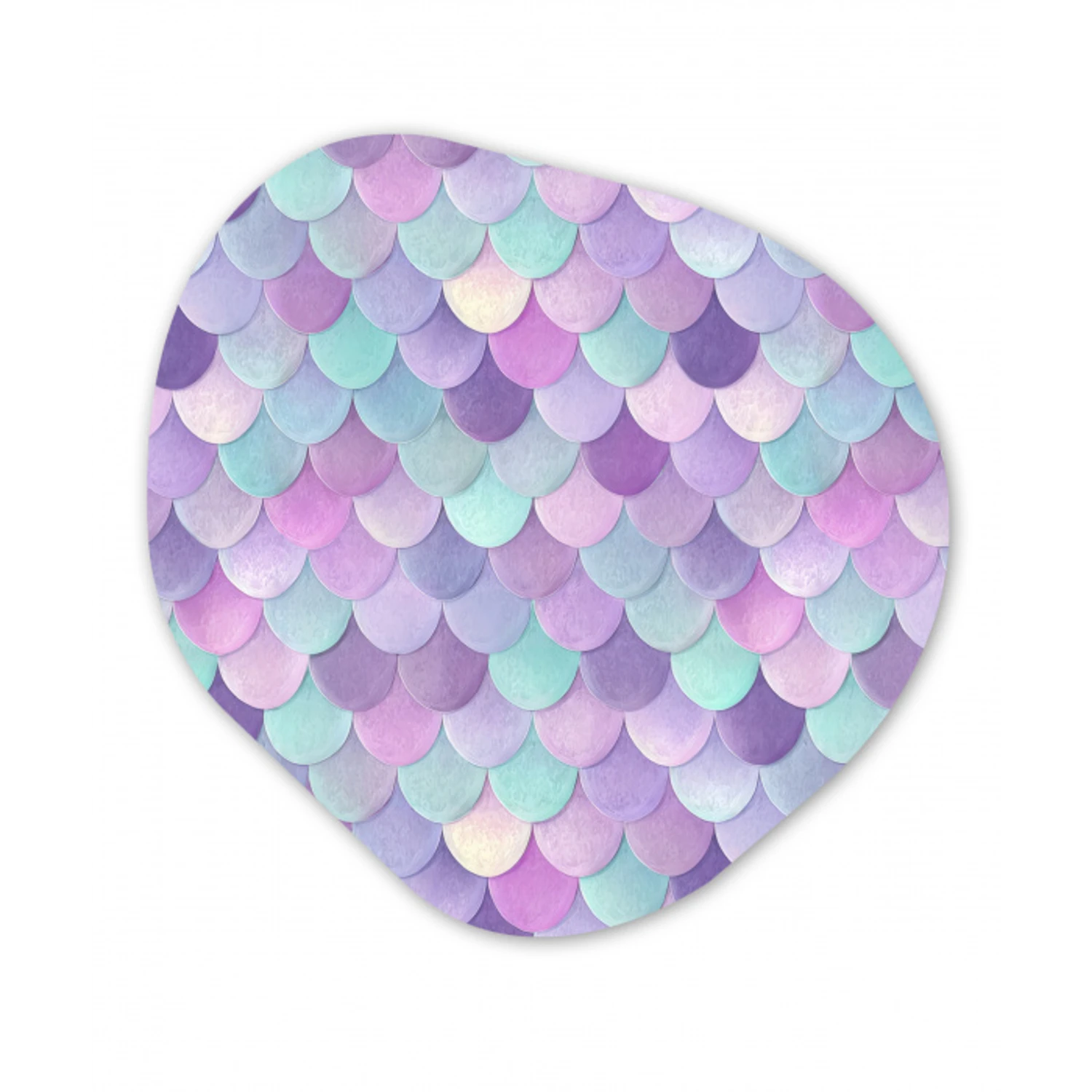 Dromerig - Zeemeermin - Pastel Wandcirkel Organisch Forex 3mm klein 629 -3d