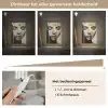 Ogen - Gezicht - Goud - Strepen Light Box met kabel (Tafellamp) klein -USP_dimbaarNL