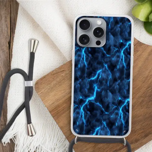 Donker - Blauw - Bliksem Hoesje iPhone 16 Pro Max met koord klein 804 -sfeer4