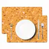 Terrazzo -  Patroon - Okergeel Placemat vinyl groot 368 -zzsfeer2_Kitchenyeah-website