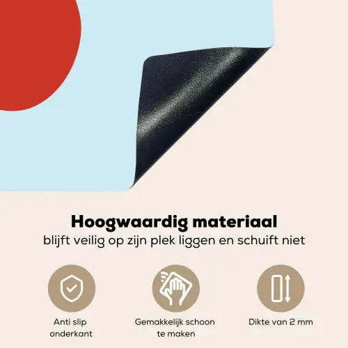 Rood - Tomaat - Groente Inductie beschemer met haakjes klein -ky-onderkant-nl