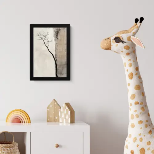 Wabi sabi - Plant - Beige fotolijst zwart zonder passe partout klein -usfeer4_kinderkamer