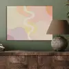 Golvende vormen - Abstract - pastel PET vilt klein -sfeer2