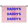 Daddy's - Blauw - Blokletters Wandkleed katoen middel -zz3d