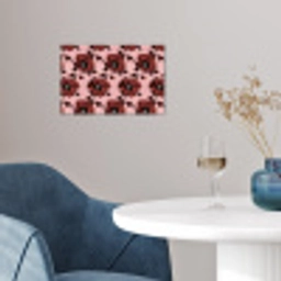 Bloemen - Retro - Rood poster papier klein 62 -sfeer3