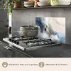 Blauw - Modern - Marmer - Abstract - Goud keuken achterwand spatscherm klein -usp_FR