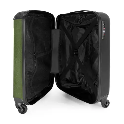 Lederen look apple groen NBS - Handbagage koffer - Volwassenen Unisex middel -binnenkant