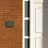 Donkergroen - Klassiek Naambord Rechthoek middel -sfeer3-rechthoek-S