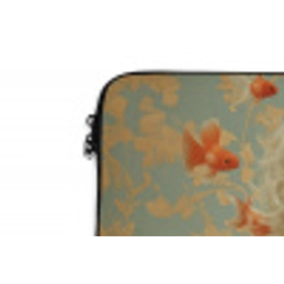 Goudvissen - Oranje - Vrouw - Blond laptophoes neopreen klein -detail